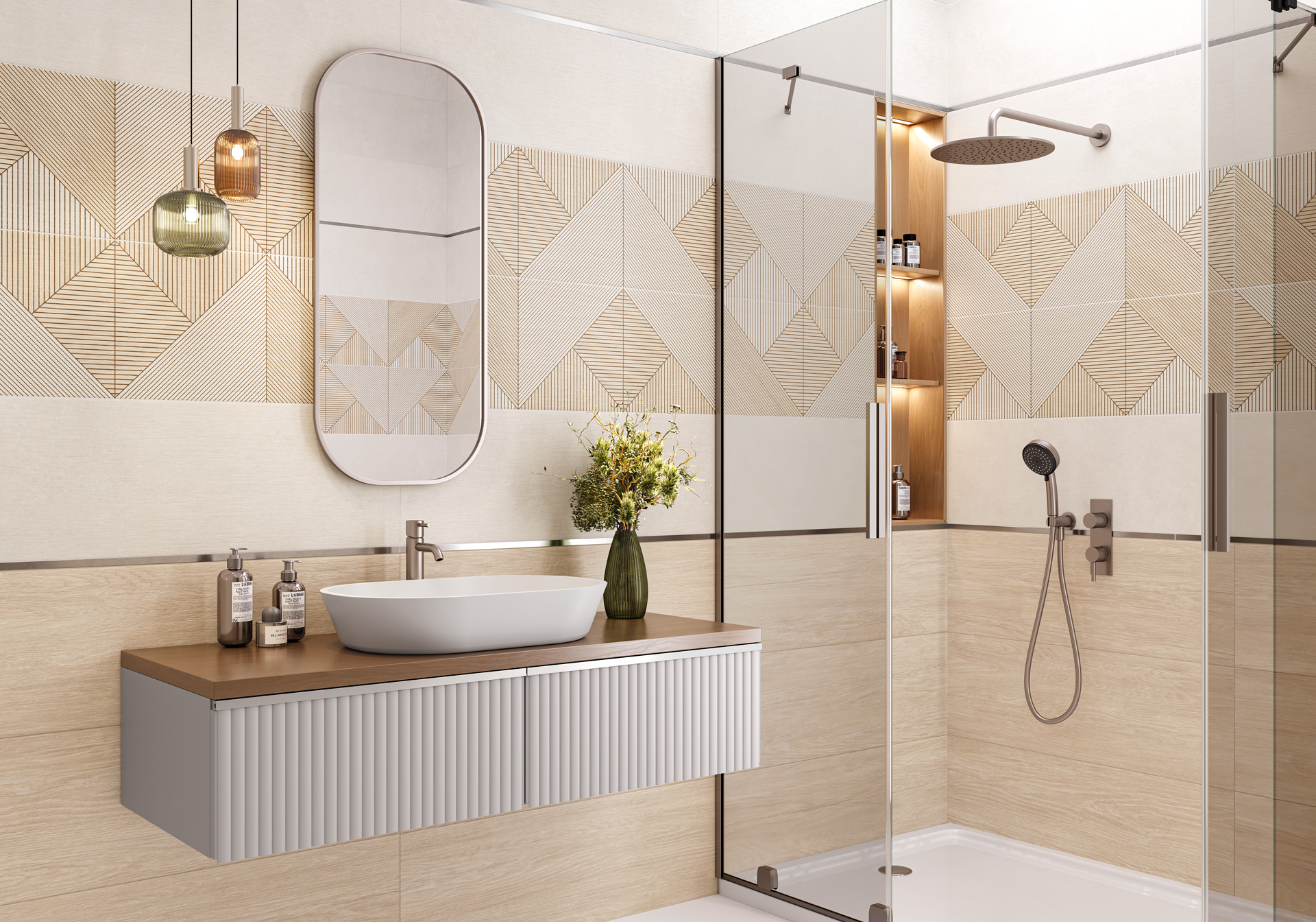 Фотография Коллекции Patio керамической плитки для ванной от производителя - Alma Ceramica, в интернет магазине Casa-Ceramica
