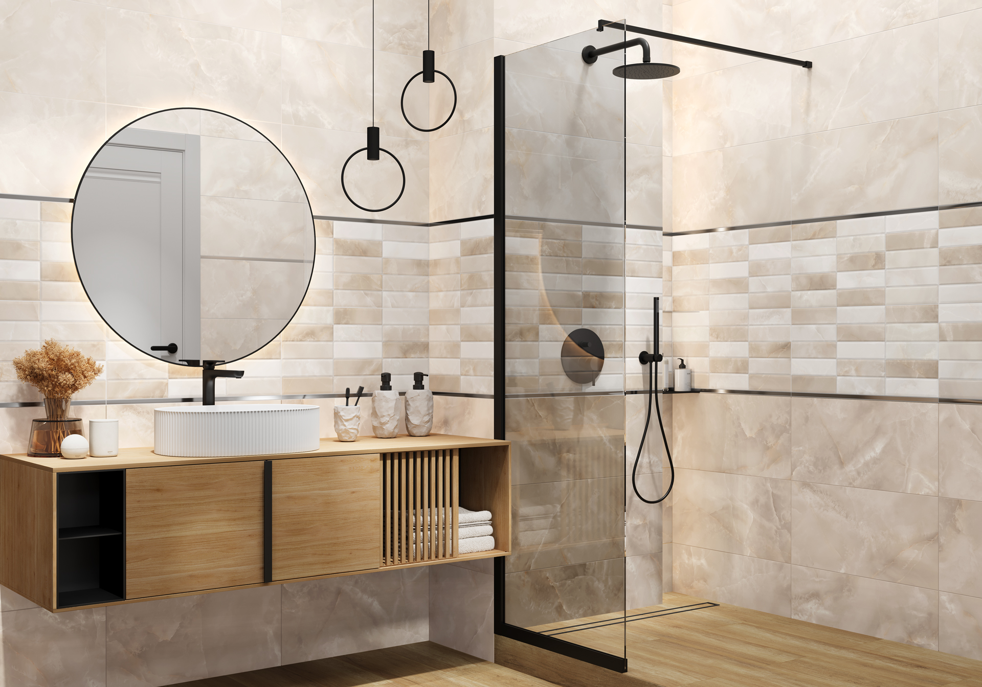 Фотография Коллекции Azimut керамической плитки для ванной от производителя - Alma Ceramica, в интернет магазине Casa-Ceramica